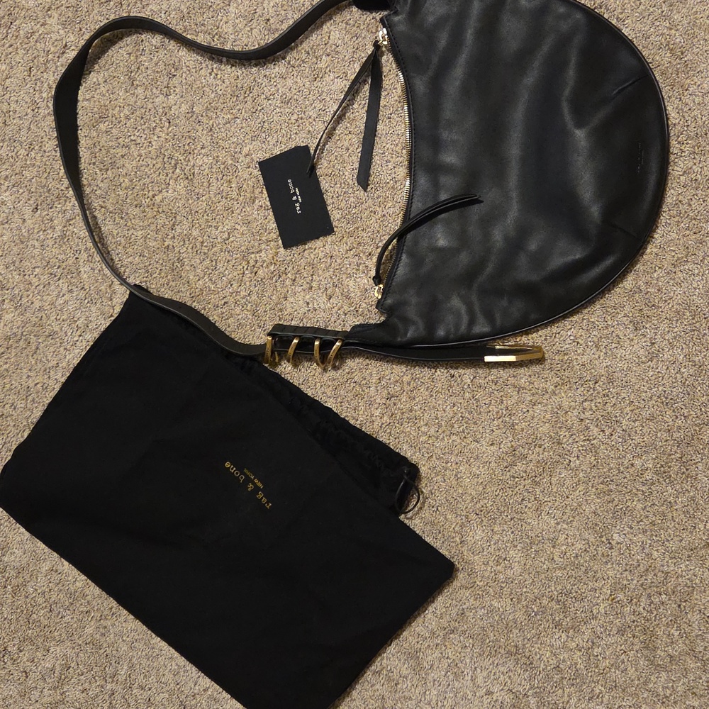 NWOT Rag & Bone Hobo, Black Leather